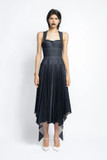 Supima Pleated Denim Dress