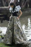 Jacquard and Gazar Top with Ball Skirt