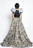 Jacquard and Gazar Top with Ball Skirt