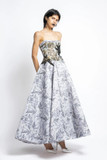 Jacquard Strapless Dress