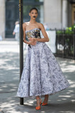 Jacquard Strapless Dress