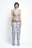 Jacquard Organza Top, Trousers and Jacket