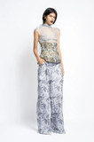 Jacquard Organza Top, Trousers and Jacket