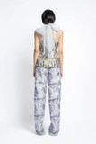 Jacquard Organza Top, Trousers and Jacket