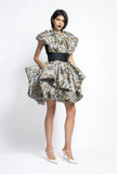 Jacquard Gazar Top with Skirt