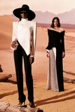 Satin Crepe Shirt with Trousers