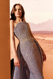 Organza Jacquard Corset Gown