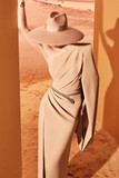 Crepe Ankle-Length Dress