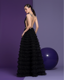 Black Sleeveless Amber Gown