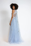 Starburst Embroidered Gown
