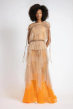 Lattice Bohemian Gown