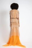Lattice Bohemian Gown