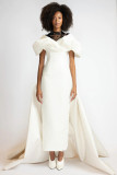 Faille Gown with Train