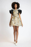 Marble Jacquard Mini Dress