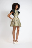 Marble Jacquard Mini Dress