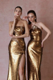 Shimmering Strapless Gown