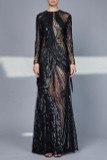 Bead -Embroidered  Gown