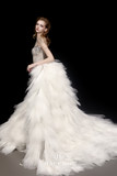 Illusion Gown with Detachable Skirt