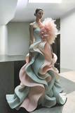 Wavy Ruffled Gown
