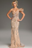 Sculpted One-Shoulder Gown