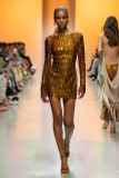 Croc Beaded Tulle Sleeved Dress