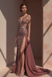 High Slit Sleeveless Gown