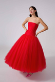 Strapless- Full Midi  Dress