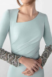 Draped Asymmetric Gown
