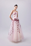 Tulle Gown with Hand-Crafted Lilies