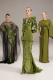 Satin Gown with Drapery