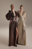 Metallic Jersey Gown