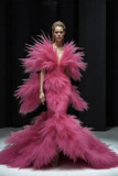 Feathered Mermaid Gown