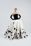 Velvet Bodice Mikado Gown