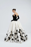 Velvet Bodice Mikado Gown