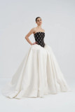 Embellished Bodice Mikado Gown
