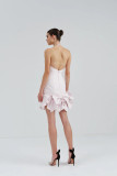 Sleeveless Halter Mini Dress