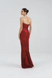 Strapless Velvet Dress