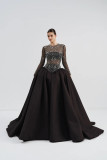 Illusion Bodice Ball Gown