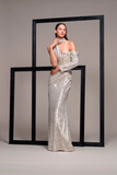 Isabel Sanchis Asymmetrical Evening Gown 072