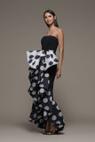 Borgare Strapless Ruffled Gown