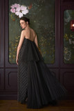 Kate Strapless Diamond Mesh Taffeta Gown