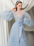 Long Sleeve Edwardian Tulle Dress