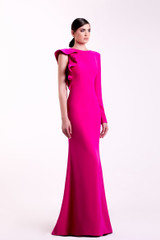 Edward Arsouni Crepe Sleek Gown- District 5 Boutique
