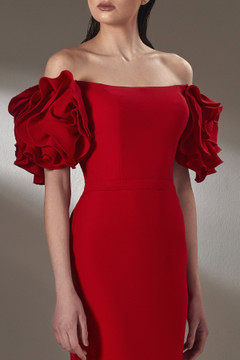 Off-Shoulder Column Gown Off-Shoulder Column Gown