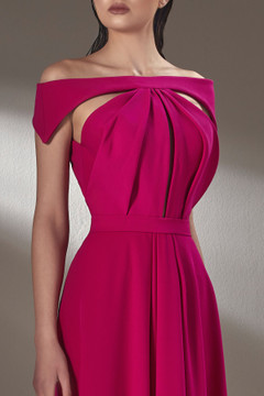 Cut-Out Off Shoulder Gown