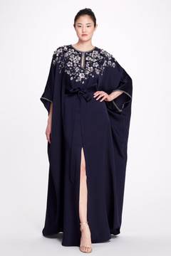 Cape Sleeve Caftan Gown