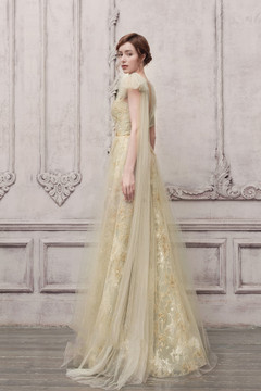 Wrapped Draped Shoulder Gown Wrapped Draped Shoulder Gown