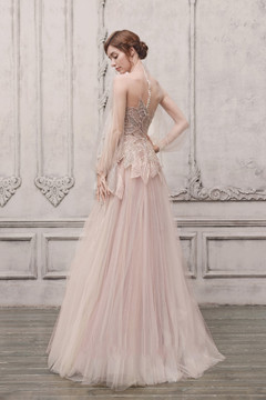 Sheer Illusion Embellished Gown Sheer Illusion Embellished Gown