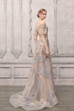Strapless Illusion Trumpet Gown Strapless Illusion Trumpet Gown