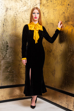 Velvet Slit Dress Velvet Slit Dress